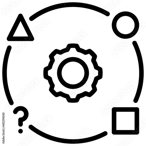vacancy outline style icon