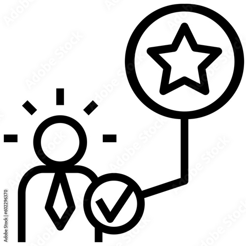 verify outline style icon