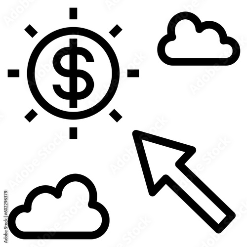 value outline style icon