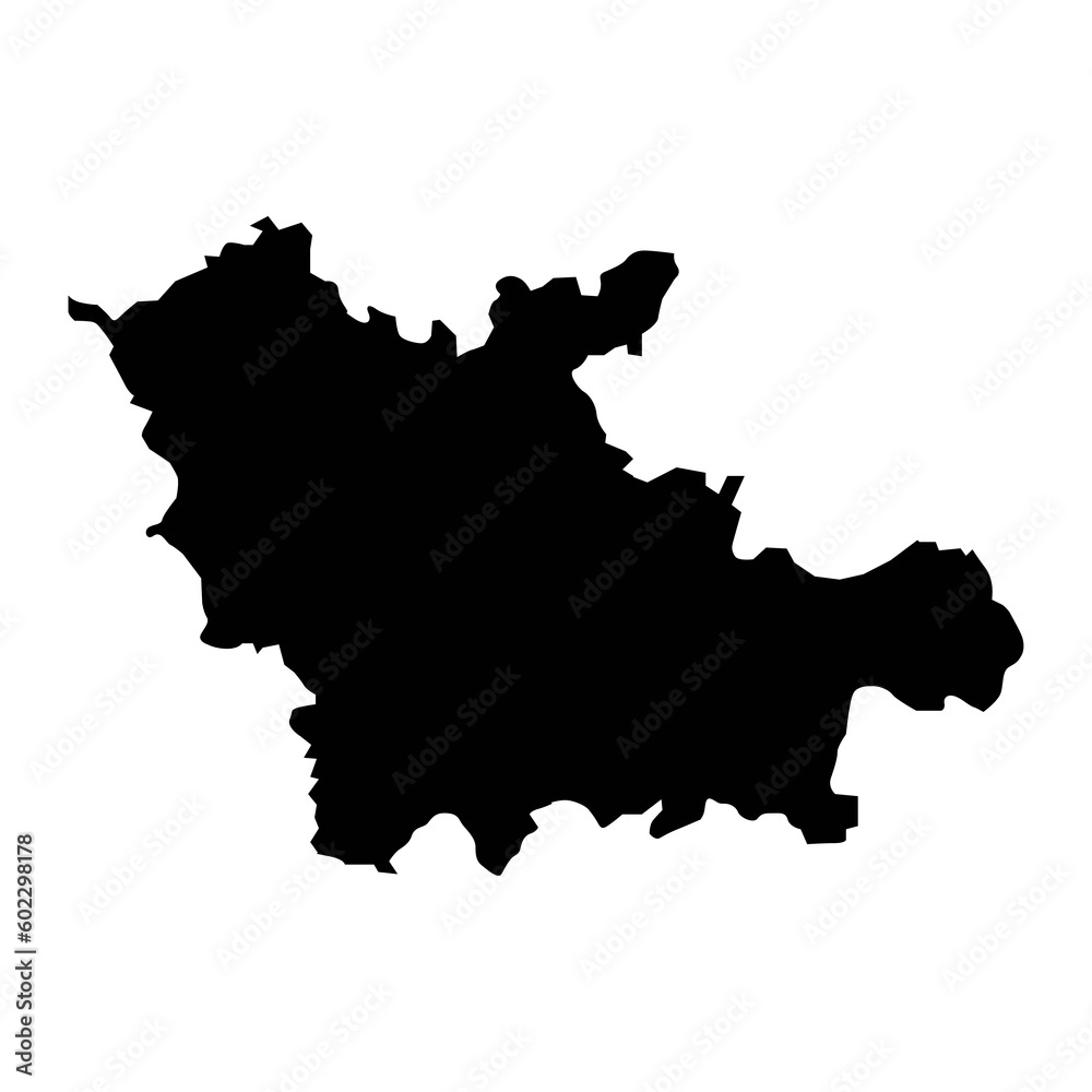 Cesis district map, administrative division of Latvia. Vector illustration.