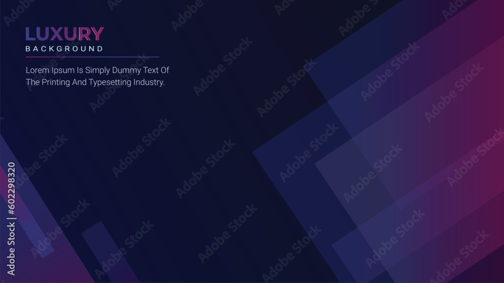 Obraz premium Dark blue luxury abstract shape background design