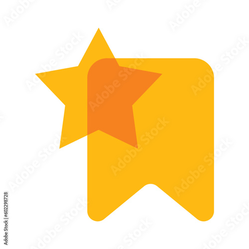 bookmark favorites star yellow Icon button