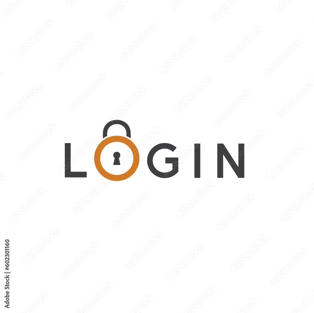 illustration of login, login icon, vector art. illustration of login, login icon, vector art.