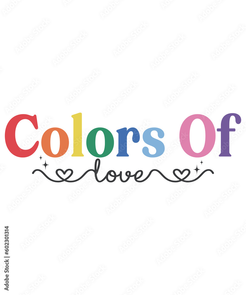 LGBTQ Pride Month Retro Quote PNG Design