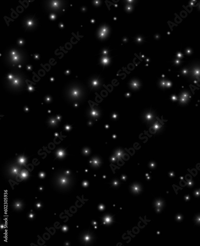 star pattern. Space stars  night sky constellations  background illustration