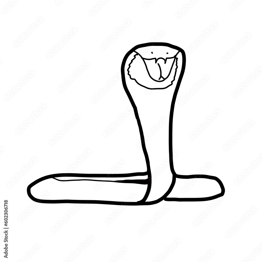 snake animal reptile exotic carnivore forest doodle organic line snake animal reptile exotic carnivore forest doodle organic line