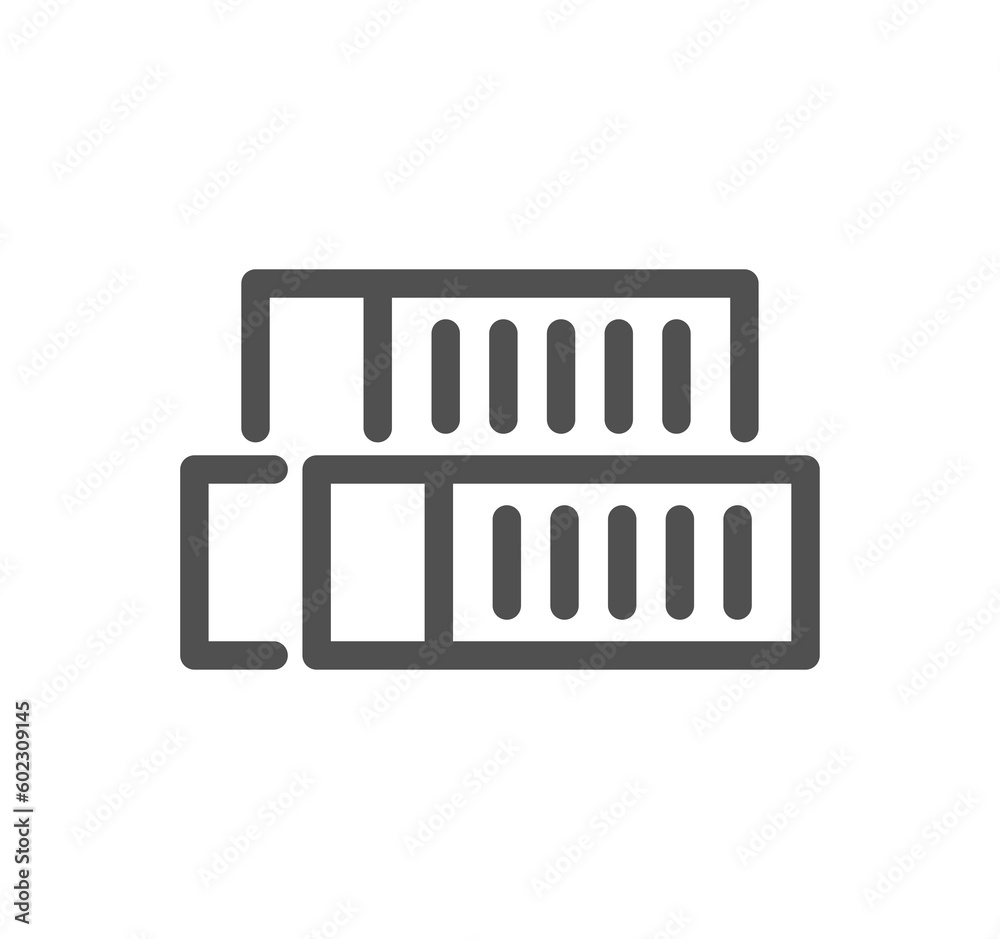 Logistics related icon outline and linear symbol. Logistics related icon outline and linear symbol.