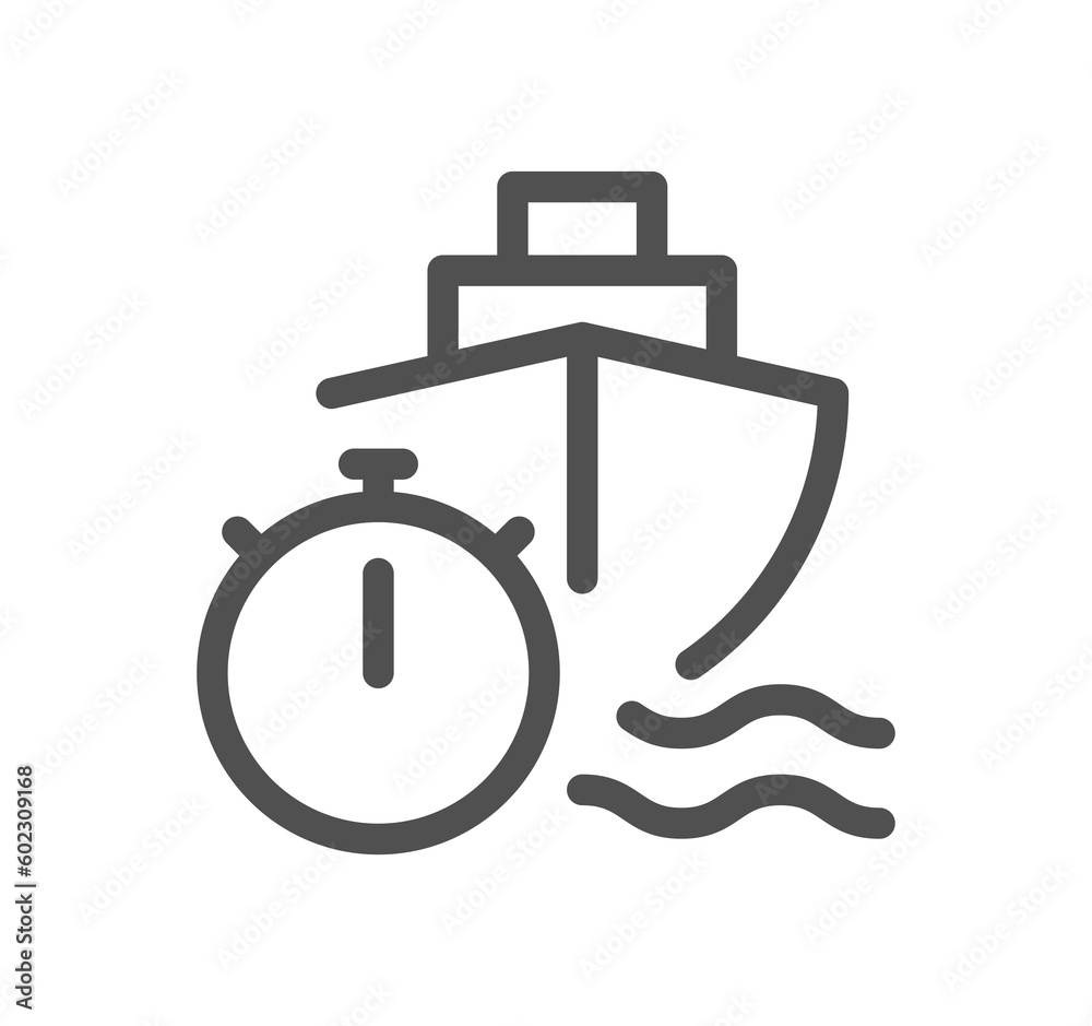Logistics related icon outline and linear symbol. Logistics related icon outline and linear symbol.