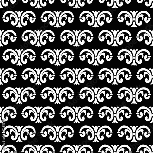 Asian damask wallpaper pattern design.