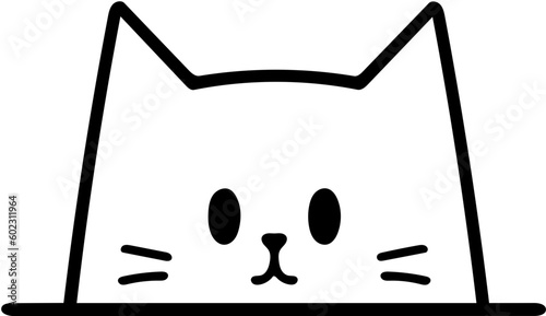 cat meow meow,black line