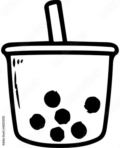 milk tea,black line