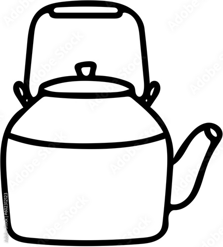 kettle,black line