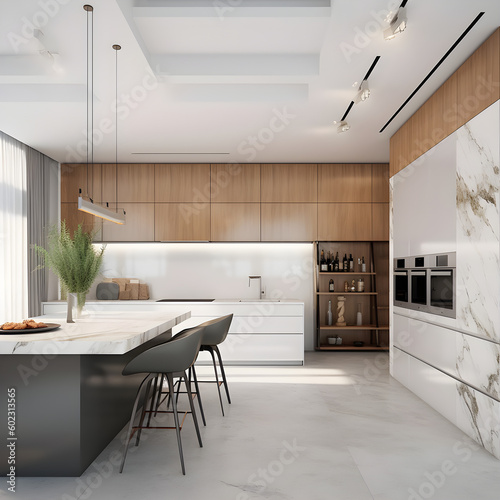 kitchen  modern and minimalist interior design