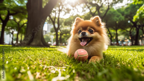 dog in the park