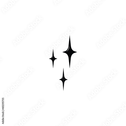 Twinkle star glittery icon vector graphics