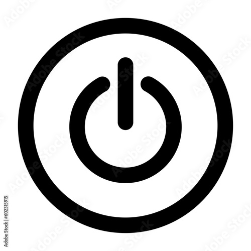 Power icon. Symbol for website design, logo, app, UI. Vector illustration, EPS10