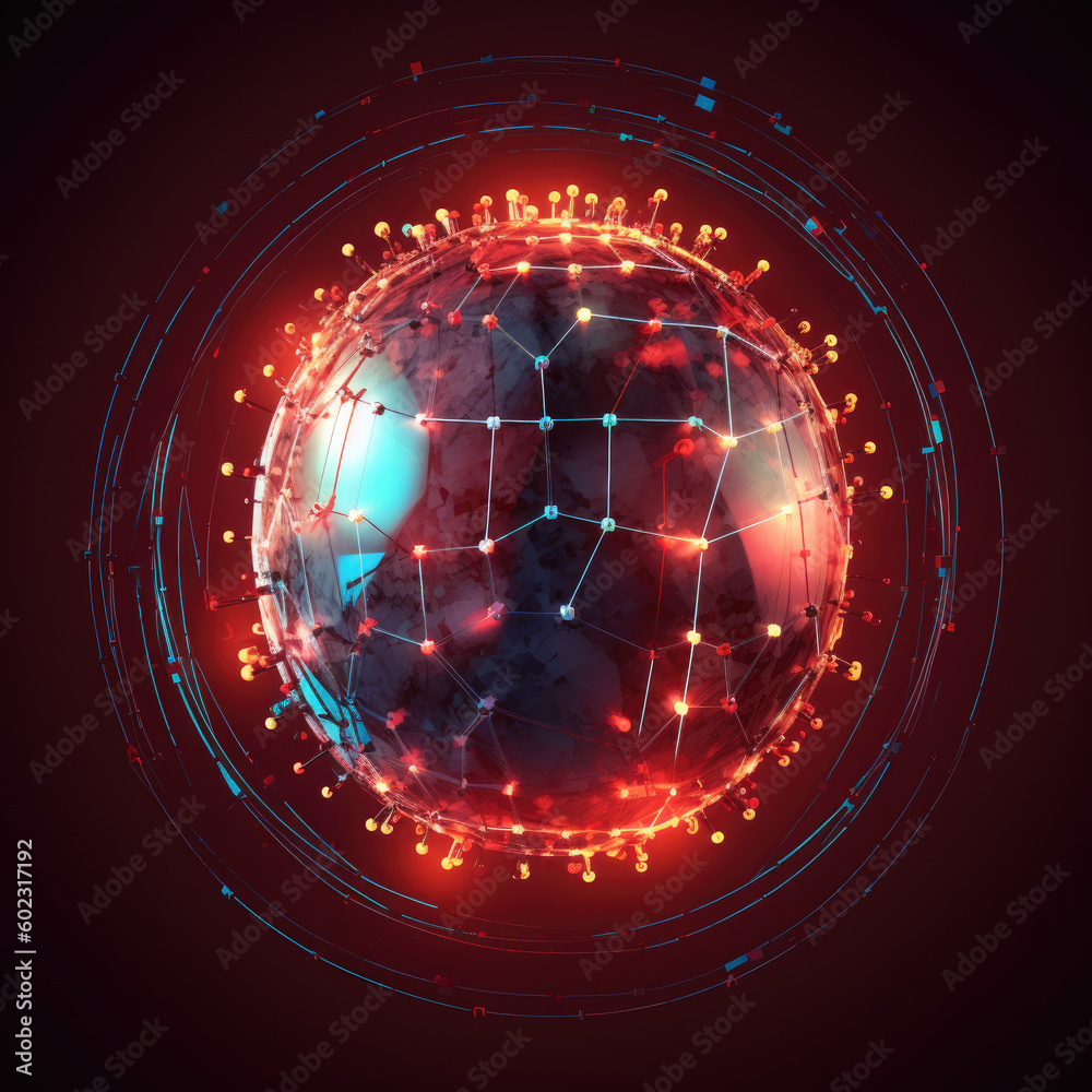 Fototapeta premium global network security