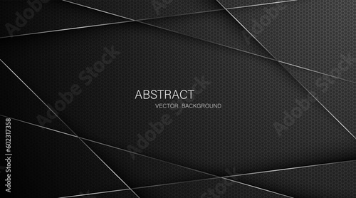 Abstract black steel mesh background with silver glowing lines with free space for design. Modern technology innovation concept background. Perforated dark red metal sheet for background image.
