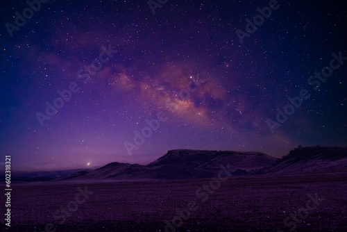 Starry sky and milky way galaxy at night