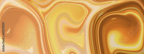 Abstract golden luxury smooth liquid background. Liquid marbling paint background. Luxurious colorful liquid marble surfaces design. Seamless oil paint liquid fluid marbling flow effect.