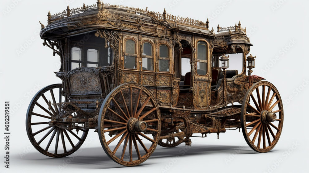 1800s Carriage -Carruagem Anos 1800