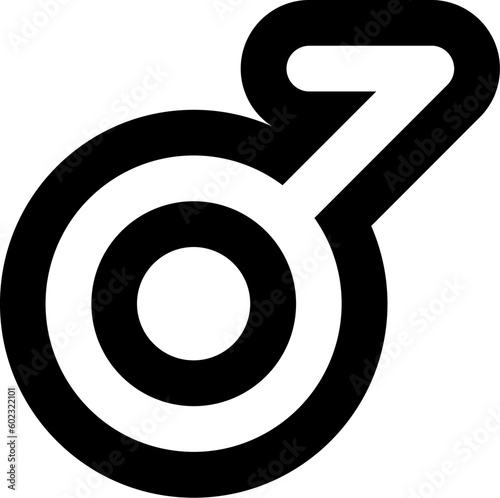 Outline Gender Demiboy Black White Liner Icon. Traditional and progressive unconventional sexual relations between sexes groups. Simple outline vector symbol isolated on white background
