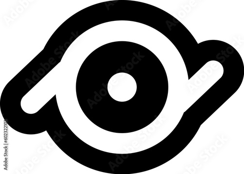 Outline Gender Epicene Black White Icon. Traditional and progressive unconventional sexual relations between sexes groups. Simple outline vector symbol isolated on white background