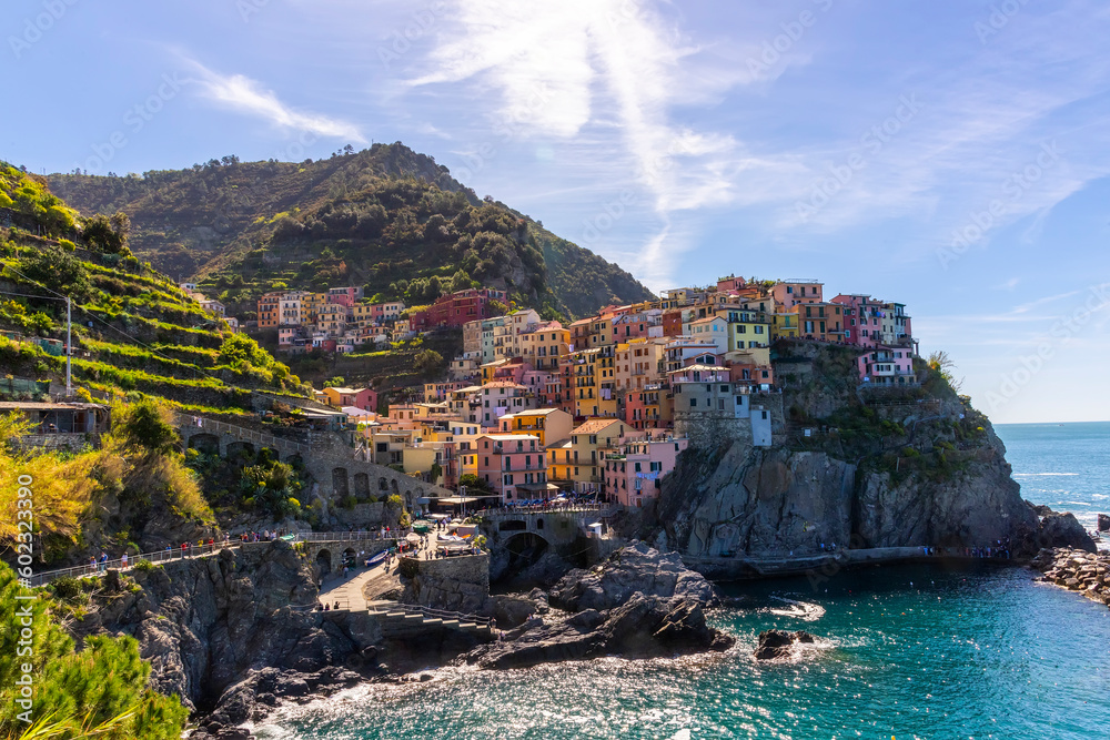 Manarola Village, one of the Cinque Terre small towns in Italy
