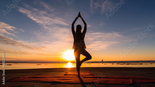 yoga on the beach