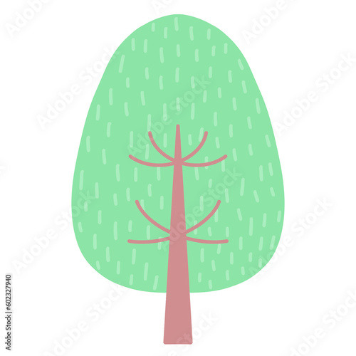 pastel pine tree