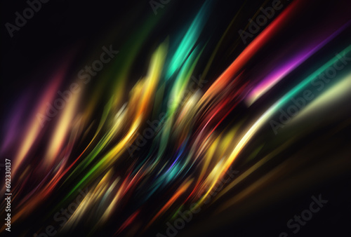 Motion lines neon glow colorful background aurora