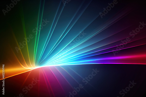 Colorful laser beams music festival illumination