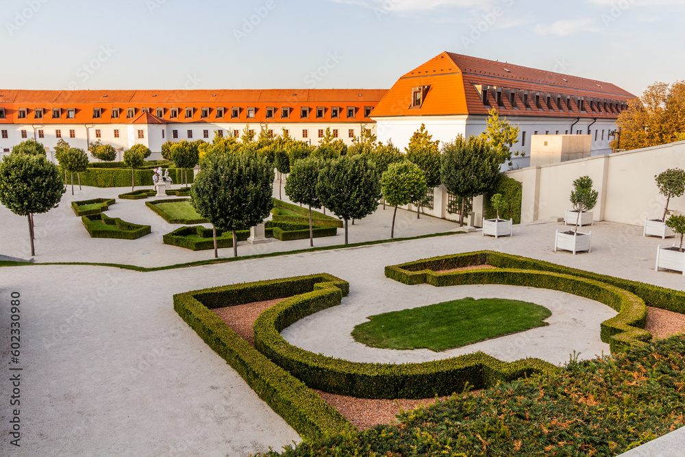 Baroque garden of Bratislava castle, Slovakia Baroque garden of Bratislava castle, Slovakia