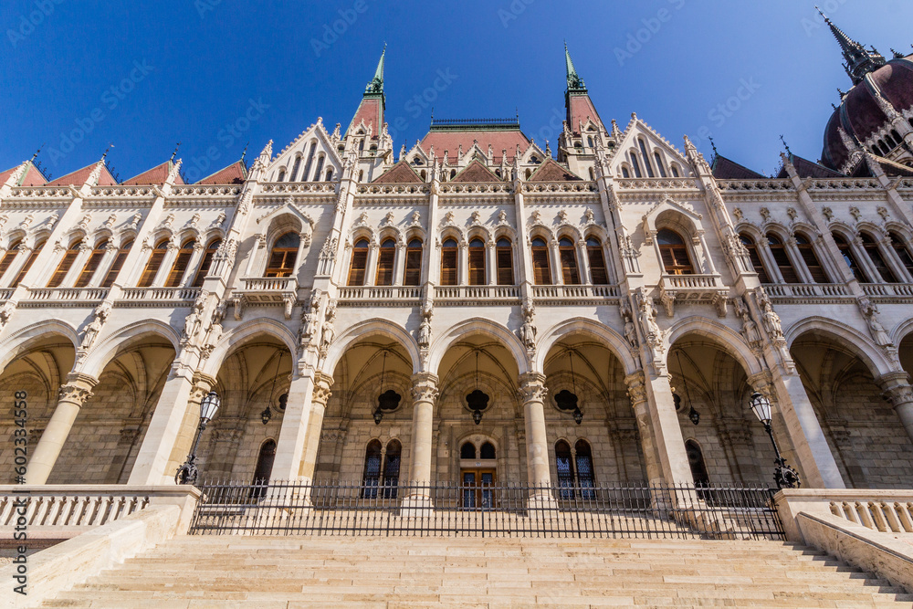 Hungarian Parliament Building in Budapest, Hungary