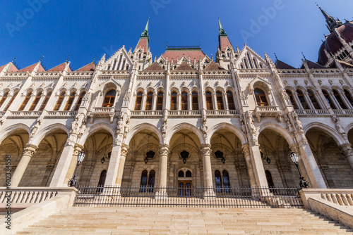 Hungarian Parliament Building in Budapest, Hungary