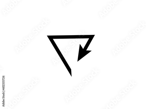 Free Download Round Arrow Vector Art, Icon.  New Style Black Vector Arrows Isolated on White. Arrow Vector Icon Stock Illustration. - GFXLoad