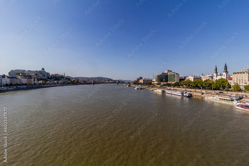 View of Danube river in Budapest, Hungary
