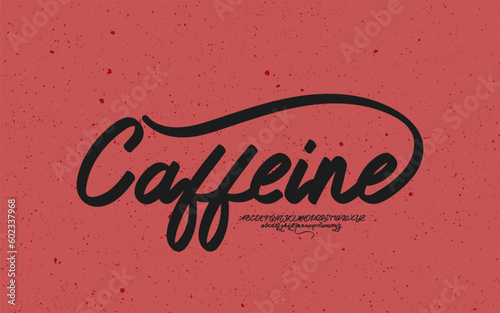 Vintage script font premium vector