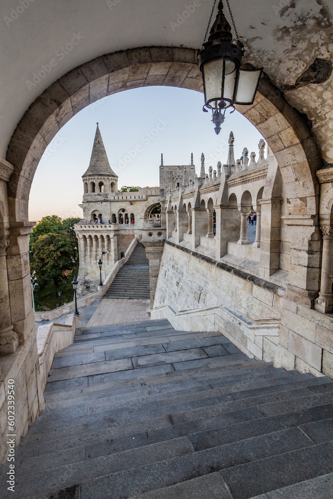 Fisherman's Bastion at Buda castle in Budapest, Hungary