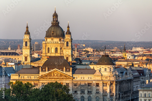 View of St. Stephen's Basilica in Budapest, Hungary © Matyas Rehak