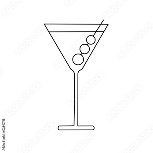 glass of martini