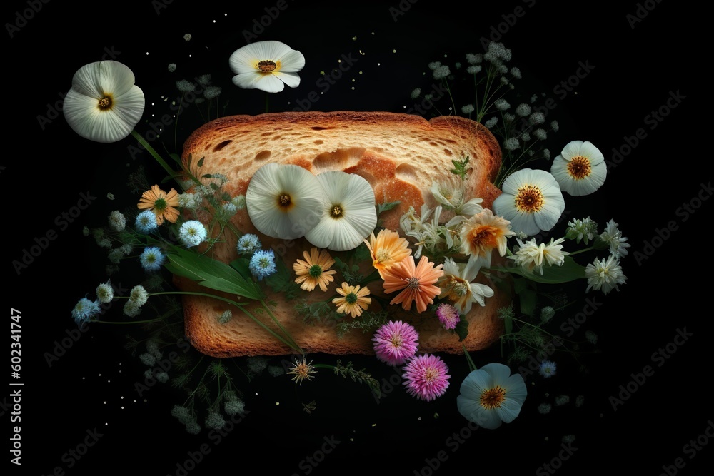 Un jardín en la mesa: Croissants primaverales Un jardín en la mesa: Croissants primaverales
