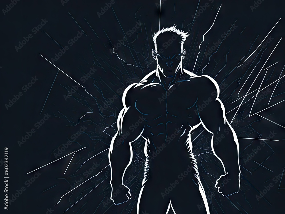 Powerful Comic Book Action Layout Background. ai generative