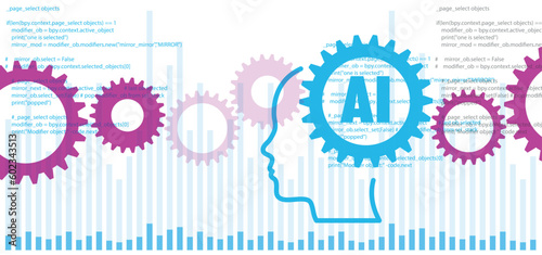 sfondo, grafica, intelligenza artificiale, AI, informatica