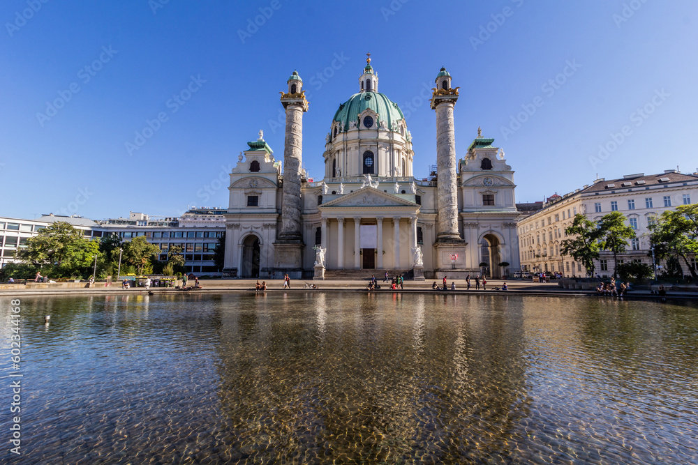 Karlskirche (St. Charles Church) in Vienna, Austria