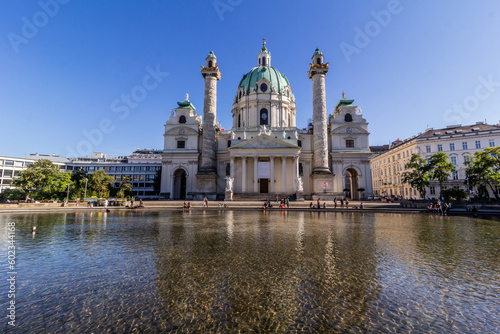 Karlskirche (St. Charles Church) in Vienna, Austria