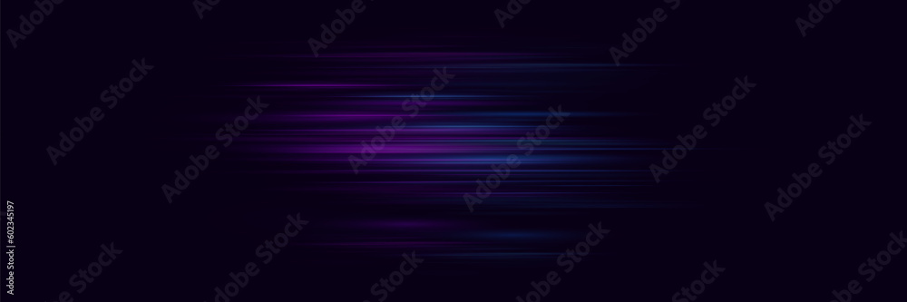 Modern wide abstract technology background with glowing high speed and light effect of motion and speed lines.	
