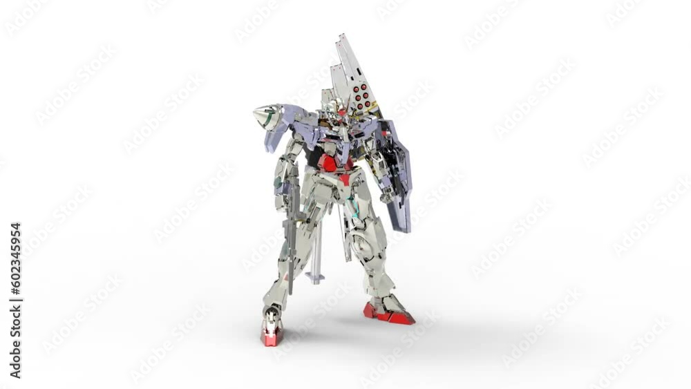 3D CG rendering of a fighter robot 3D CG rendering of a fighter robot