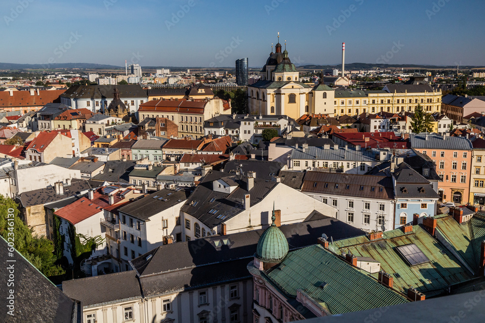 Skyline of the Old town in Olomouc, Czech Republic.