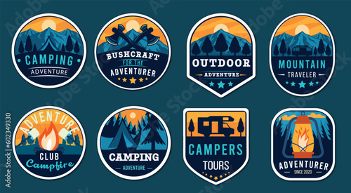 set of outdoor badge